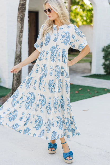 UMGEE Maxi Dress Blue Mix