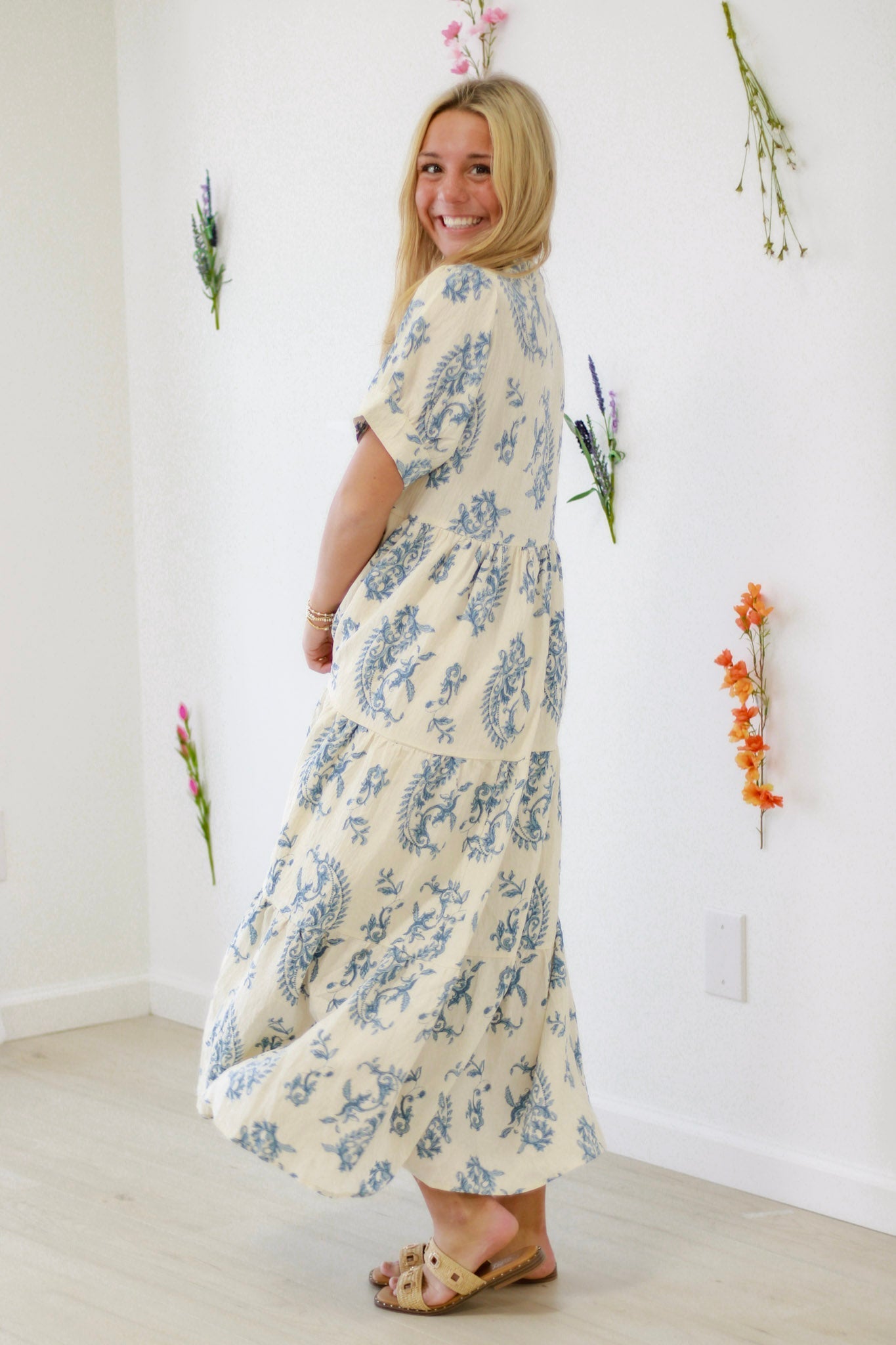 UMGEE Maxi Dress Blue Mix