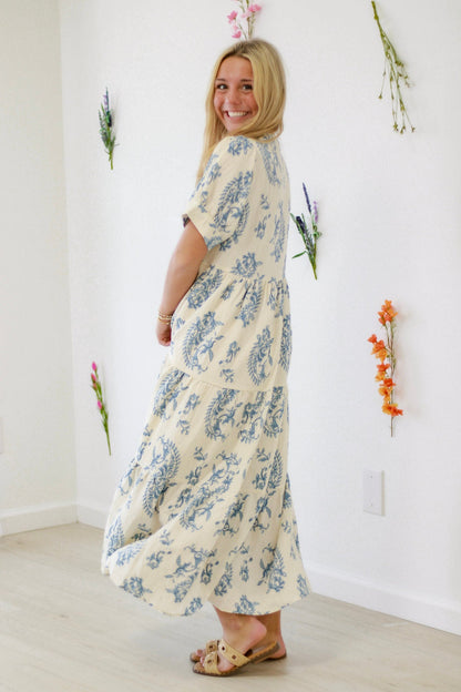UMGEE Maxi Dress Blue Mix