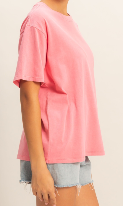 Classic Cotton Crew Tee Taffy Pink