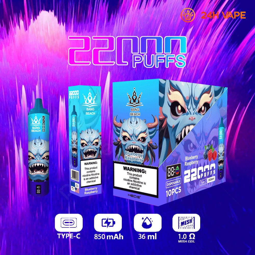 Bang Beach 22000 Puffs Original LED Display Edition Disposable Vape Pen