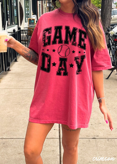 Comfort Colors Crimson Game Day Tee