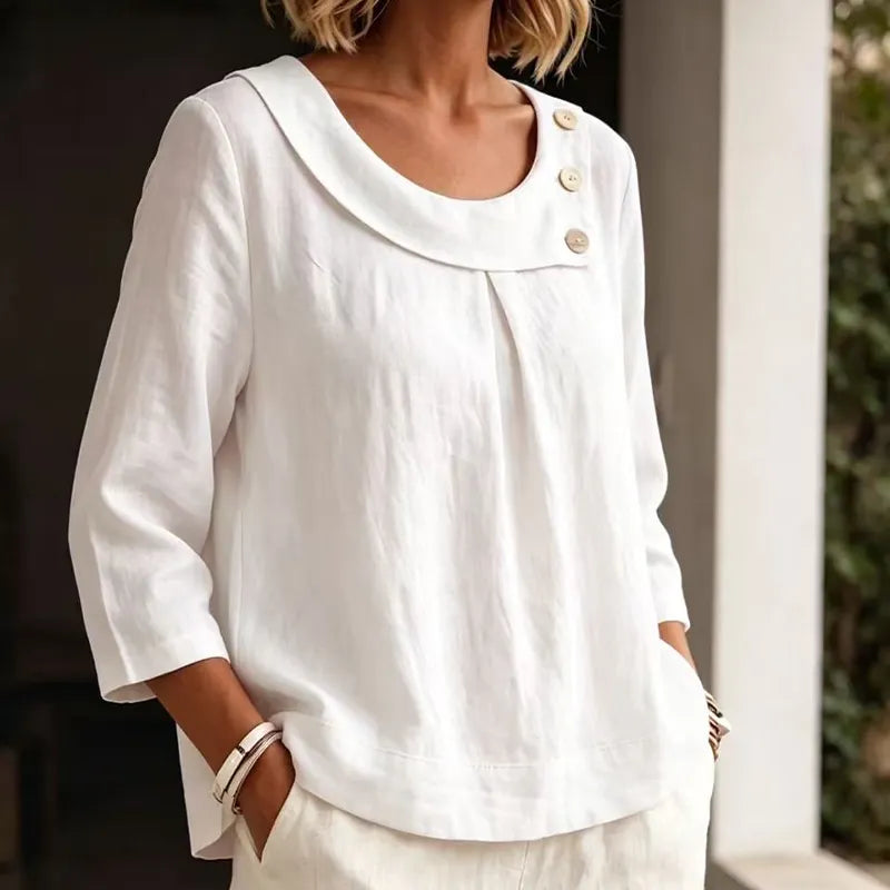 Brionelle - Soft-Touch Linen Blouse