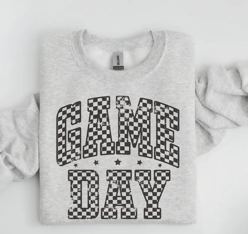 Game Day Checkered Cozy Sweatshirt