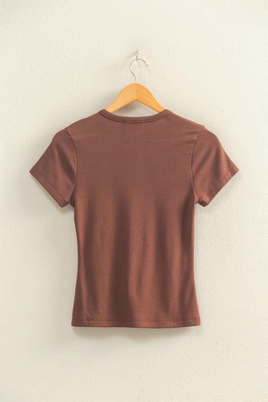 Mineral Wash Classic Tee Cocoa