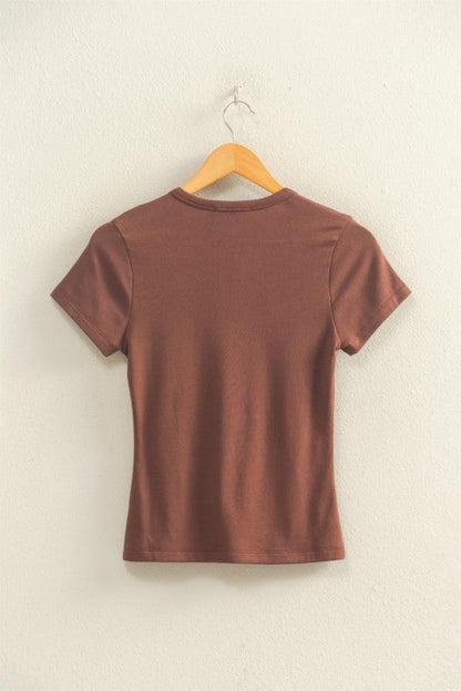 Mineral Wash Classic Tee Cocoa