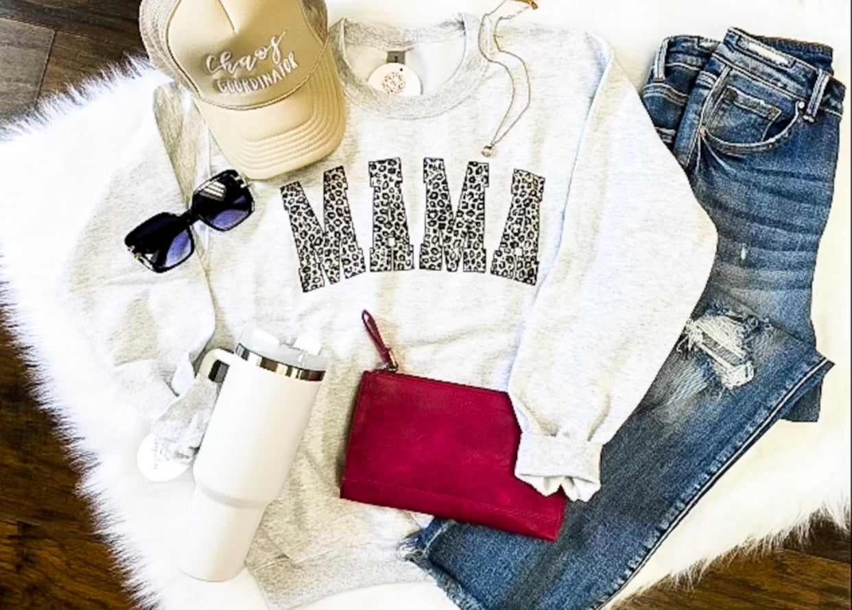 Leopard Mama Cozy Sweatshirt