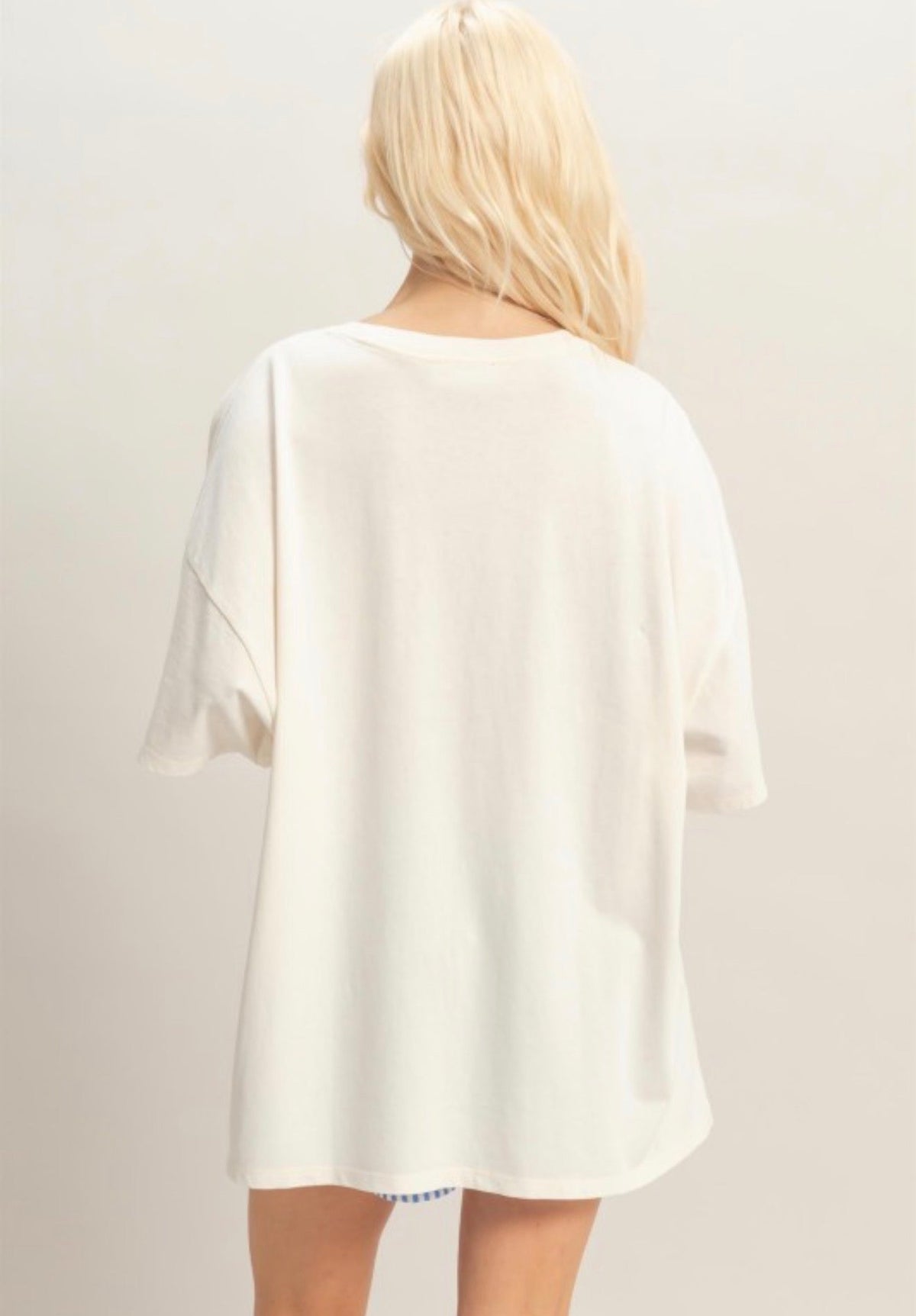Oversized Mineral Wash Tee Off White