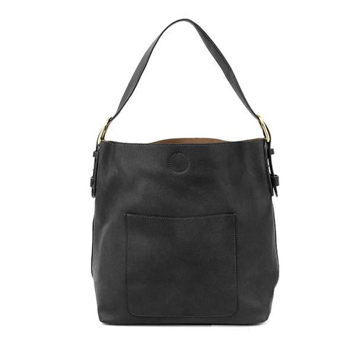2 PC Joy Susan Classic Hobo Handbag Set Black