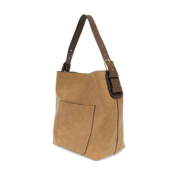 2 PC Joy Susan Classic Hobo Handbag Set Camel