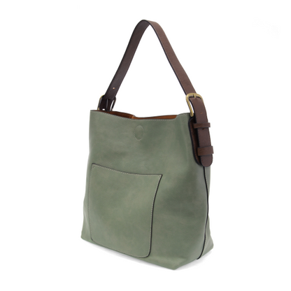 2 PC Joy Susan Classic Hobo Handbag Set Dusty Sage