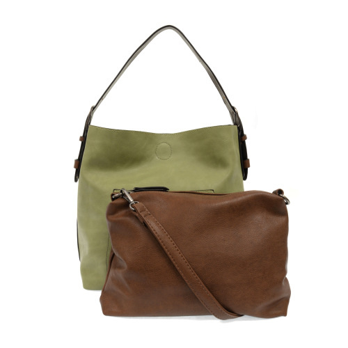 2 PC Joy Susan Classic Hobo Handbag Set Eucalyptus
