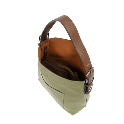 2 PC Joy Susan Classic Hobo Handbag Set Eucalyptus