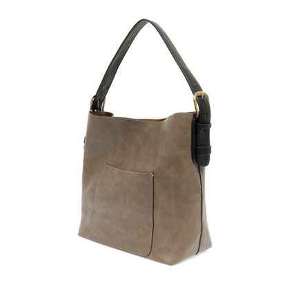 2 PC Joy Susan Classic Hobo Handbag Set Mushroom