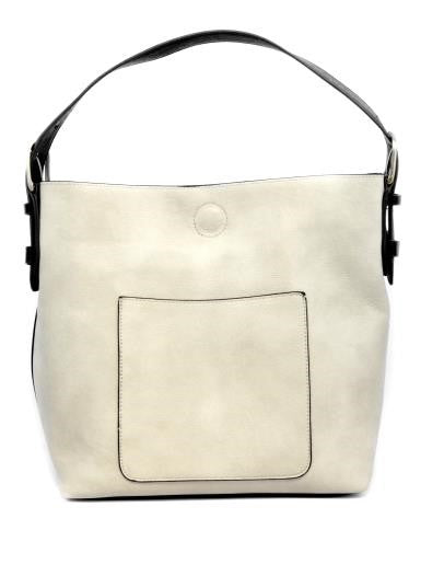 2 PC Joy Susan Classic Hobo Handbag Set Stone