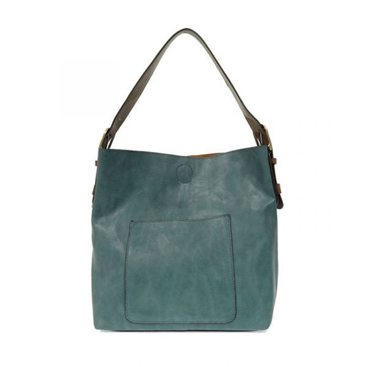 2 PC Joy Susan Classic Hobo Handbag Set Teal-ish