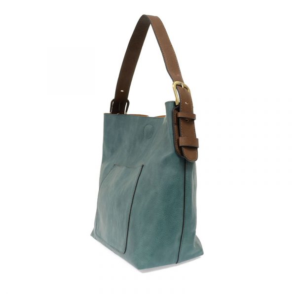 2 PC Joy Susan Classic Hobo Handbag Set Teal-ish