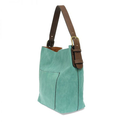 2 PC Joy Susan Classic Hobo Handbag Set Turquoise