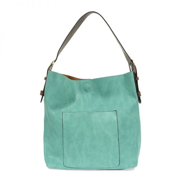 2 PC Joy Susan Classic Hobo Handbag Set Turquoise