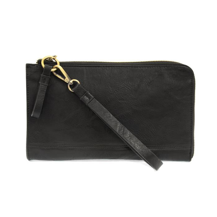 2 PC Karina Convertible Wristlet & Wallet Set Black