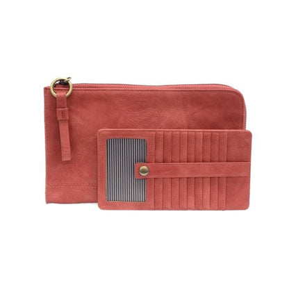 2 PC Karina Convertible Wristlet & Wallet Set Desert Coral