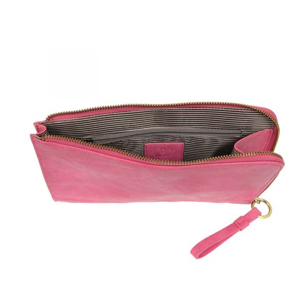 2 PC Karina Convertible Wristlet & Wallet Set Vivid Pink