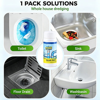 🏖️Summer Cool Deal: 40% OFF!!👍🎉Pipe-Clearing Foaming Powder – Fast-Acting Drain Unclogger & Deodorizer
