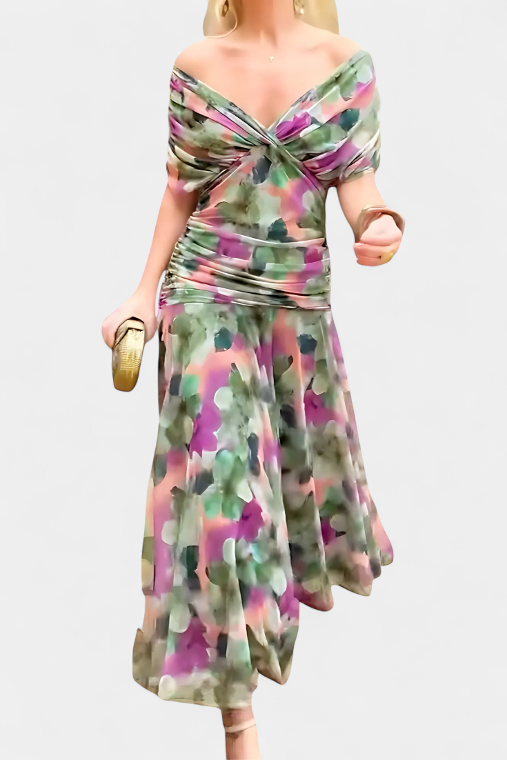 Tamsyn - Soft-Touch Floral Maxi Dress