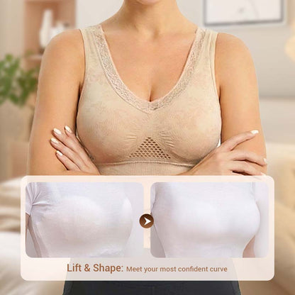 💗LAST DAY - BUY 1 GET 1 FREE💐 Buy One Get One Free 🎁  Pure Cotton Buttonless Comfy Lifting Bra