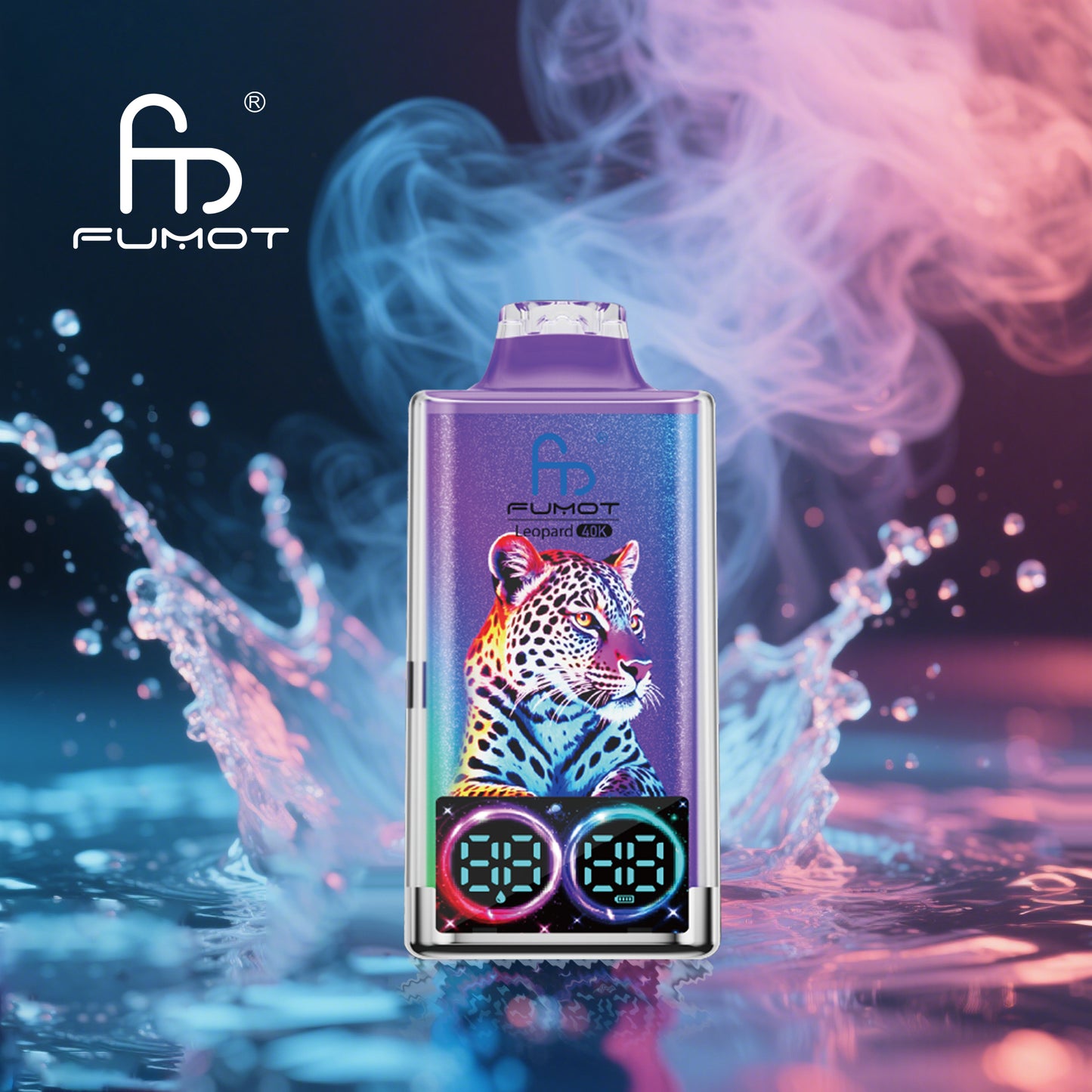 Fumot Leopard 40000 40K Puffs Original Edition Dual Mesh LCD Display Disposable Vape