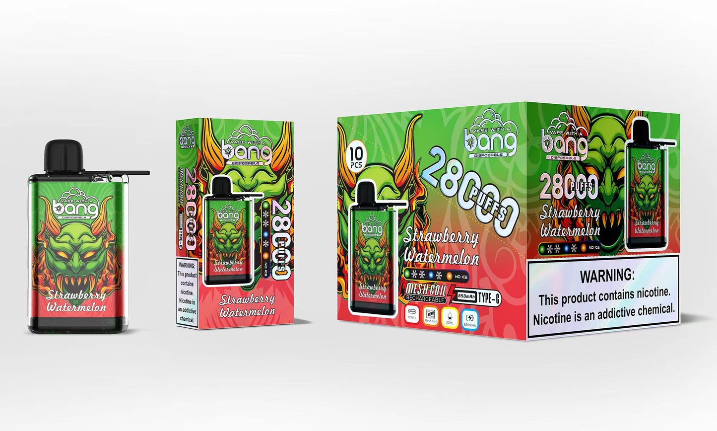 Bang 28000 28K Puffs Original Adjustable Ice level Disposable Vape Pen