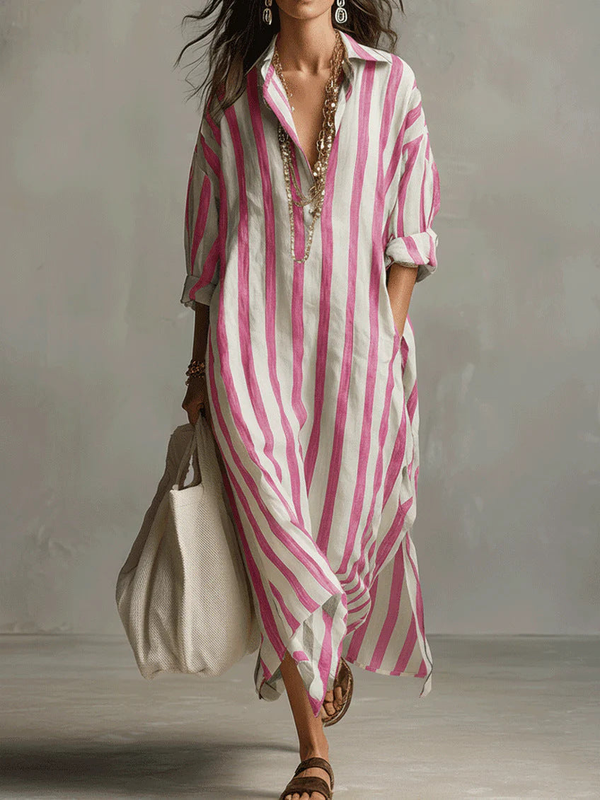 Xanthe - Breezy Linen Maxi Dress