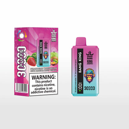 Bang 30000 30k Puffs 0% 2% 3% 5% Nicotine Double Taste  LCD Display Disposable Vape