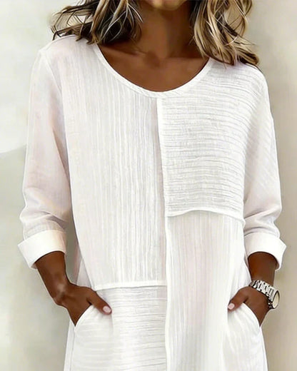 Taryn - Soft-Touch Long Sleeve Shift Dress