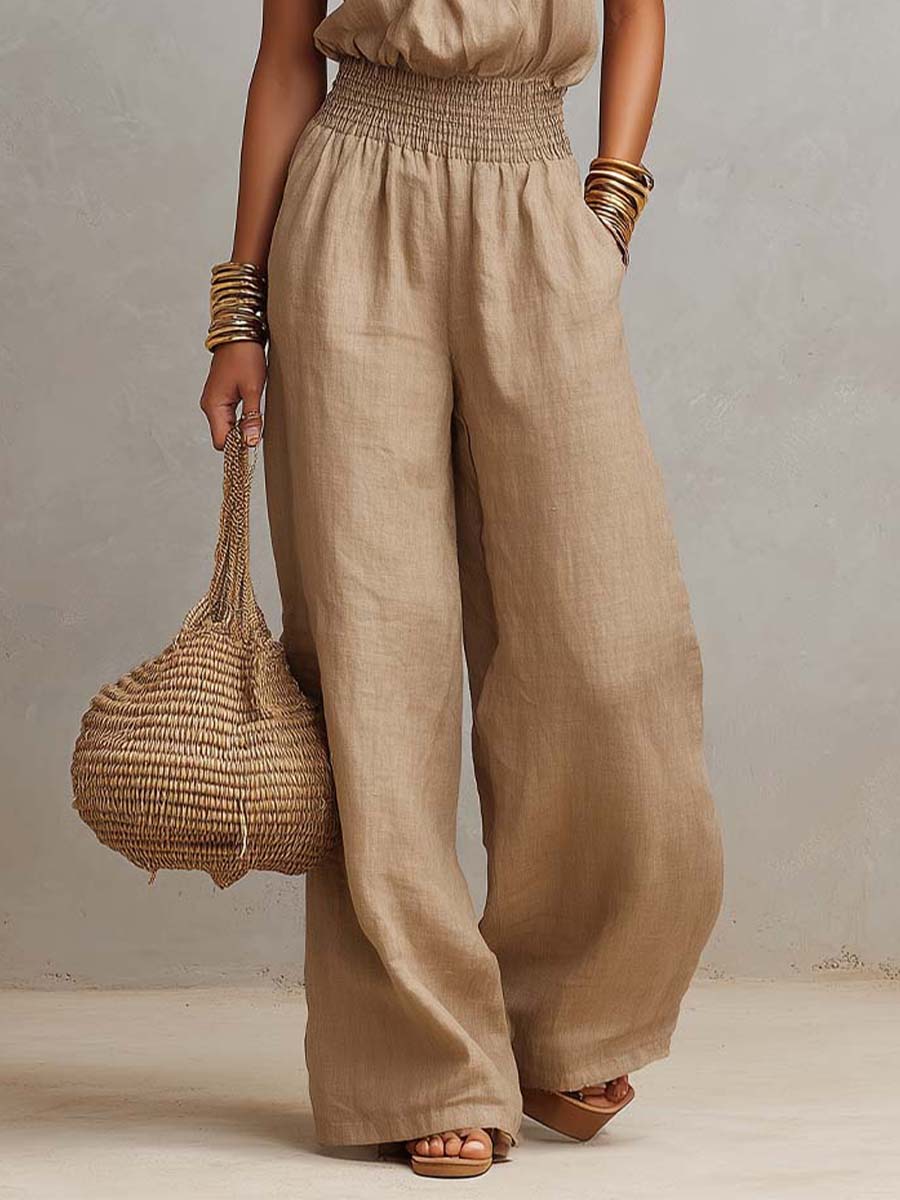 Elenie - Lightweight Halter-Neck Jumpsuit