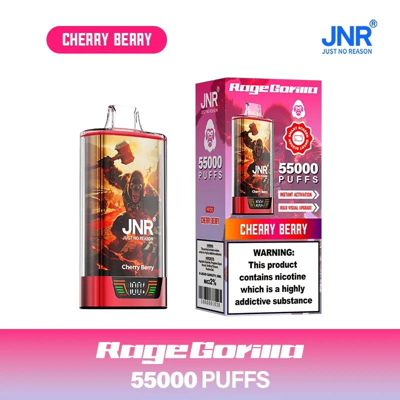 JNR Rage Gorilla 55K 55000 Puffs Smart Display Original Disposable Vape