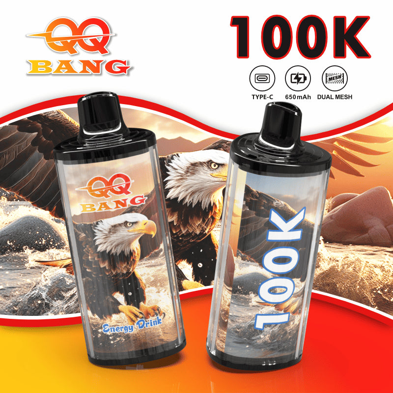 QQ Bang 100000 100K Puffs Dual Mesh Original Rechargeable Disposable Vape