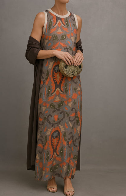 Arlisse - Premium Two-Piece Dress & Gilet Set