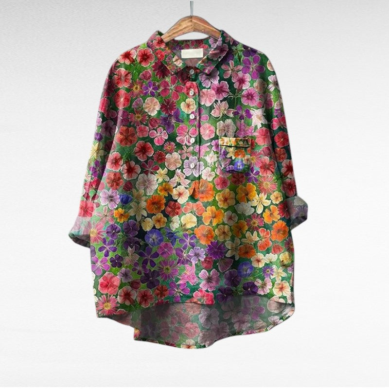 Elodie - Soft-Touch Floral Blouse