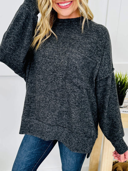Sweater Weather Pocket Sweater Black