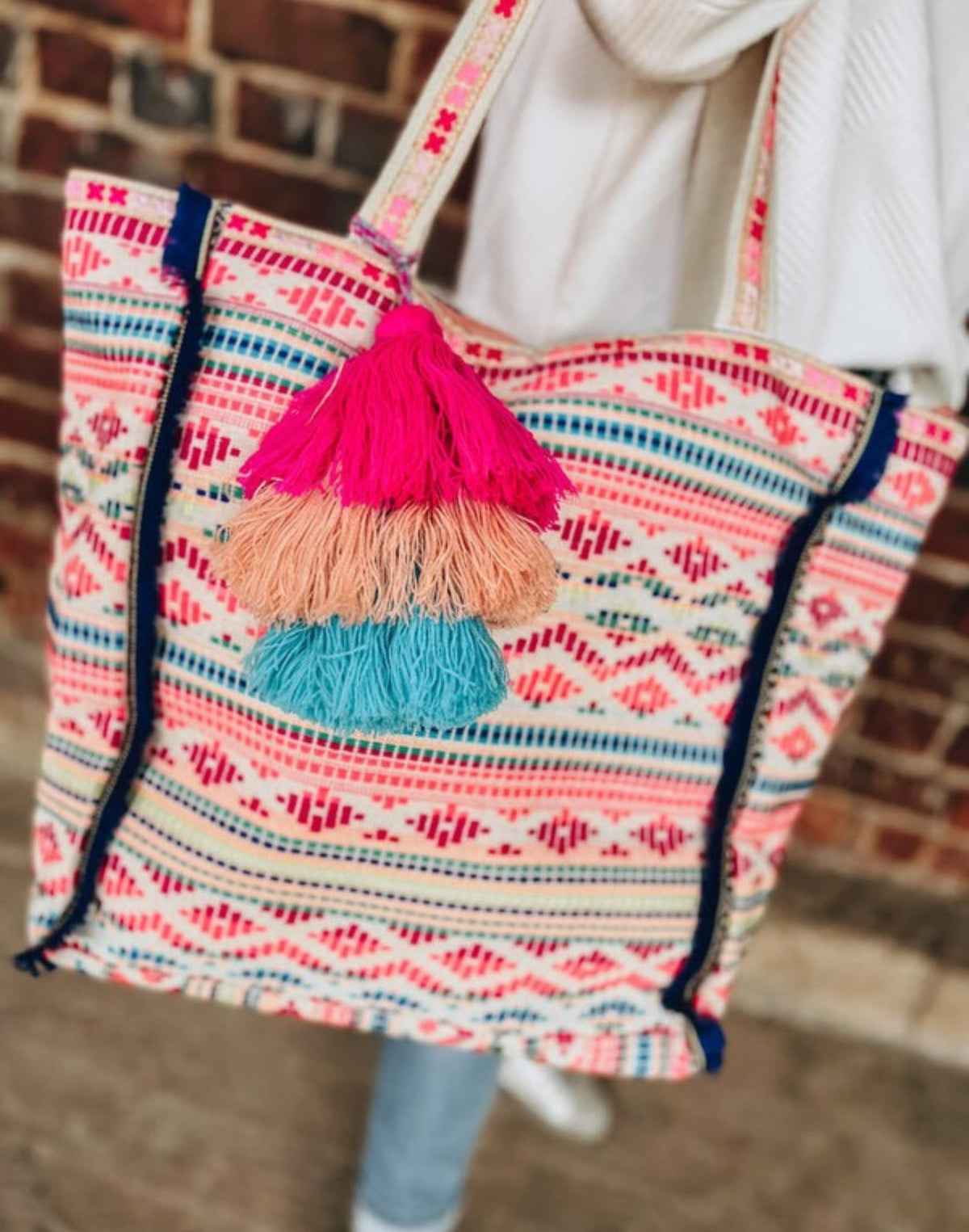 Market Southwest Tassel Tote