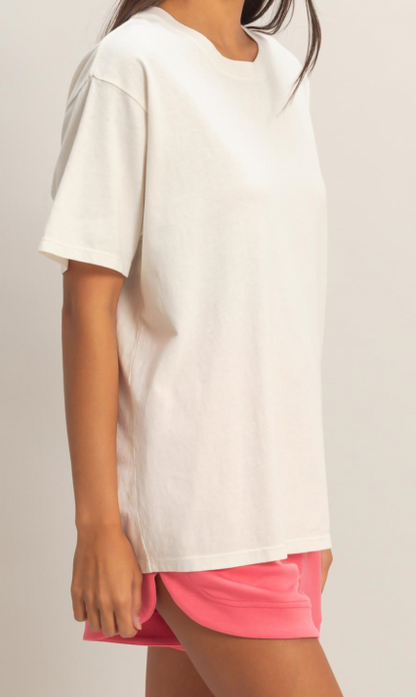 Classic Cotton Crew Tee Off White