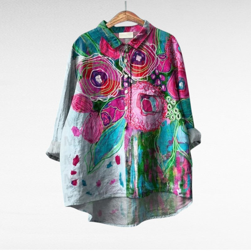 Elodie - Soft-Touch Floral Blouse
