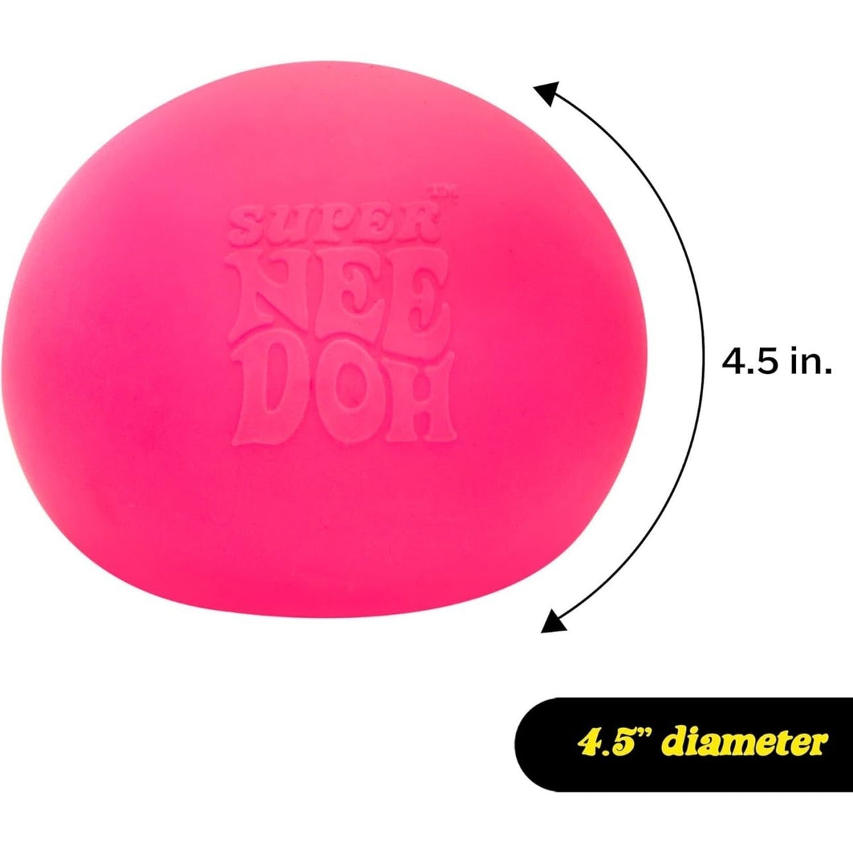 Super NeeDoh – Jumbo Stress Ball – 4.5′′ – Assorted
