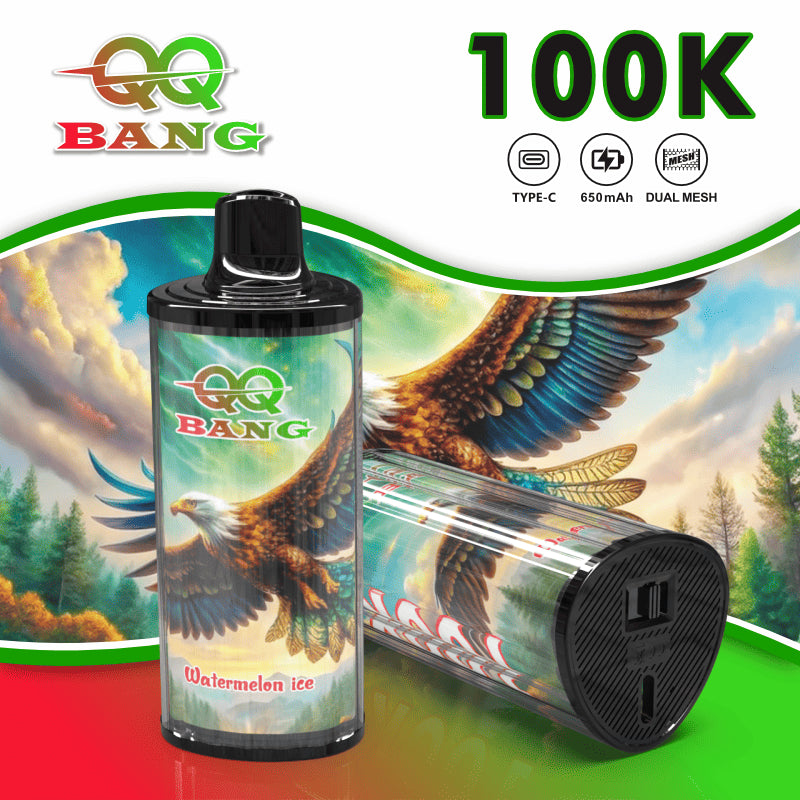 QQ Bang 100000 100K Puffs Dual Mesh Original Rechargeable Disposable Vape