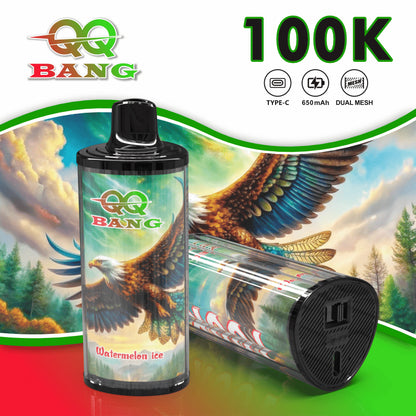 QQ Bang 100000 100K Puffs Dual Mesh Original Rechargeable Disposable Vape