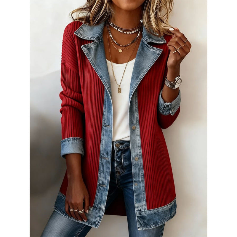 Queensley - Premium Contrast-Trim Jacket