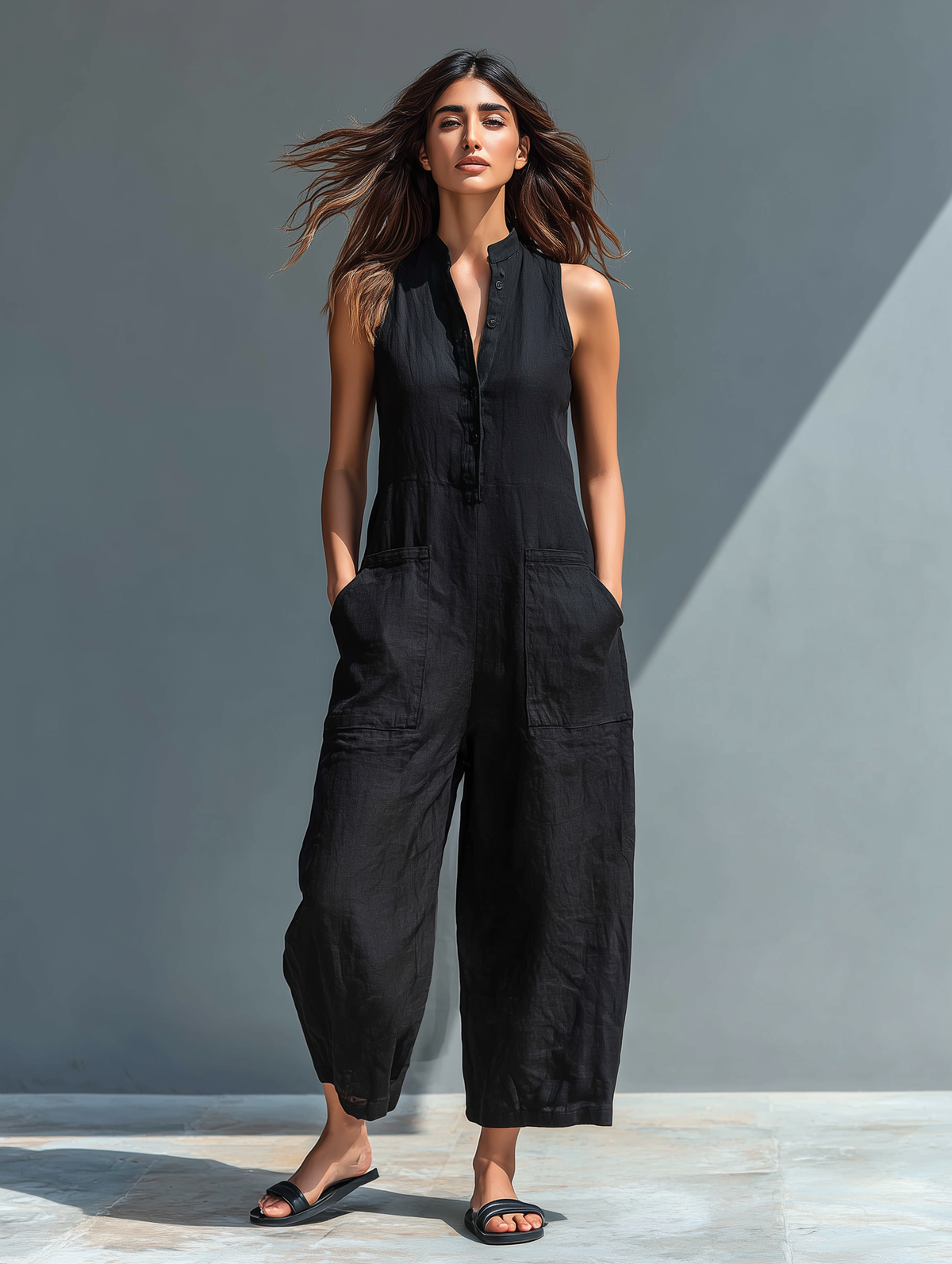 Vania - Breezy Linen Jumpsuit
