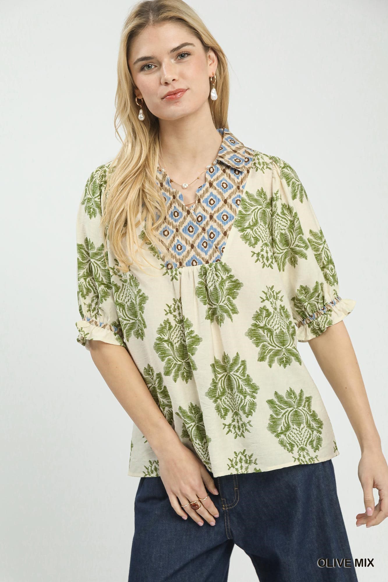 UMGEE Savannah Top Olive Mix