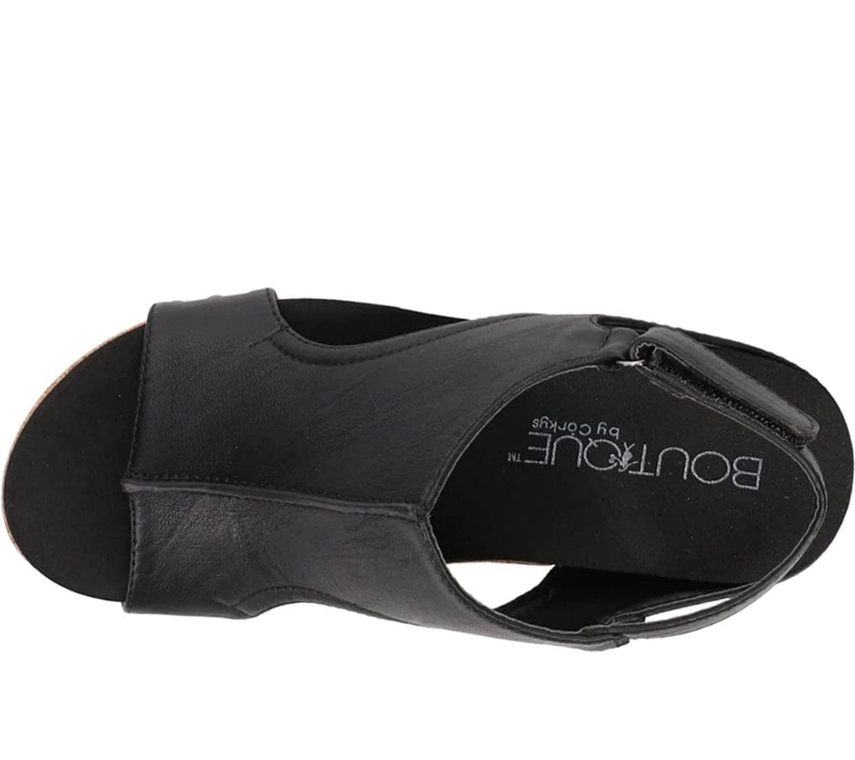 CORKYS Carley Black Smooth Wedge
